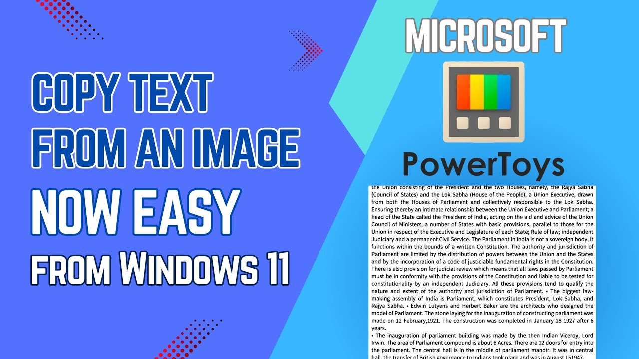 How to copy text from any image in Windows 11 ?