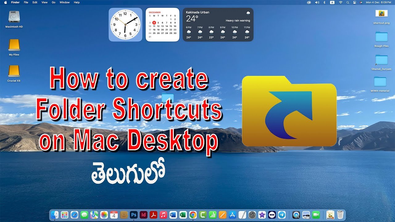 How to create Folder Shortcuts on Mac Desktop