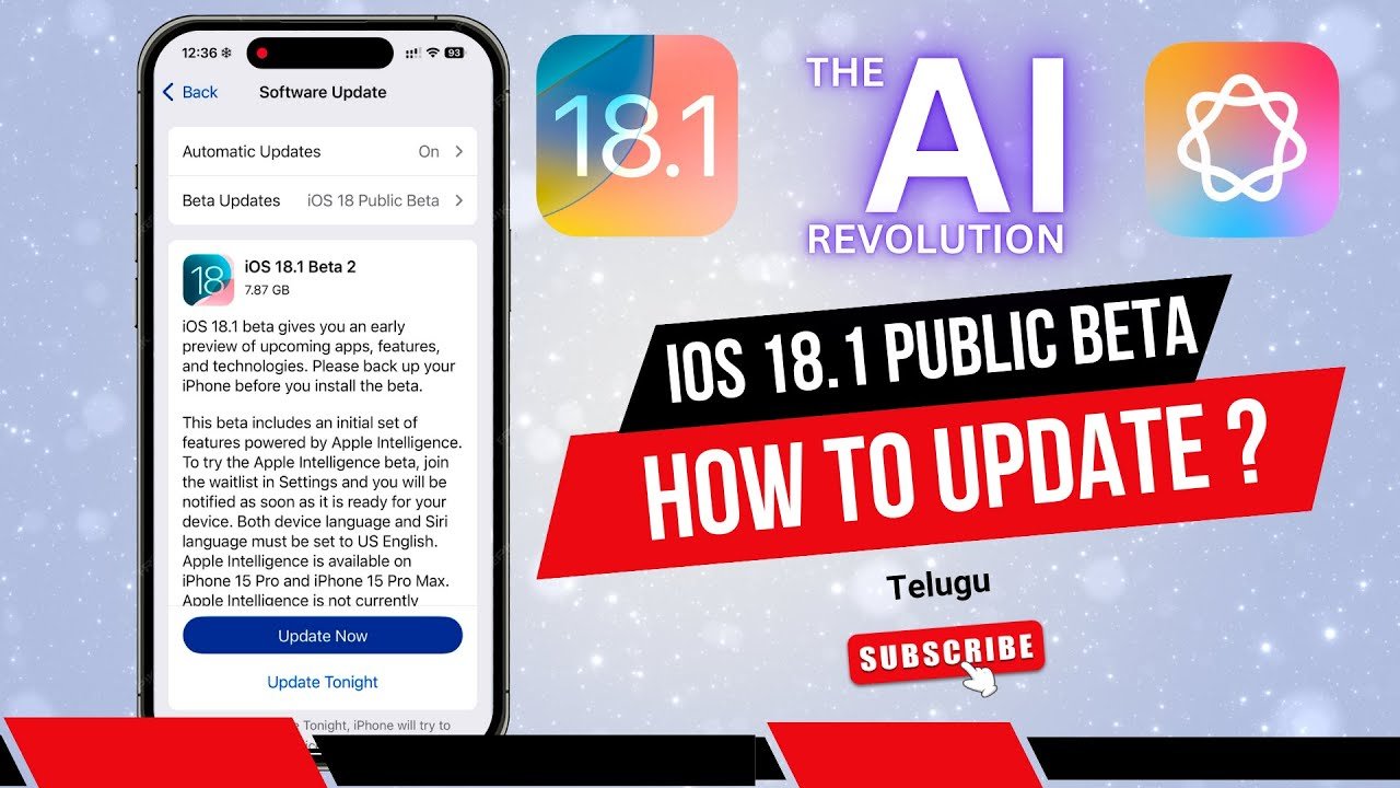 How to Update iOS 18.1 Public Beta