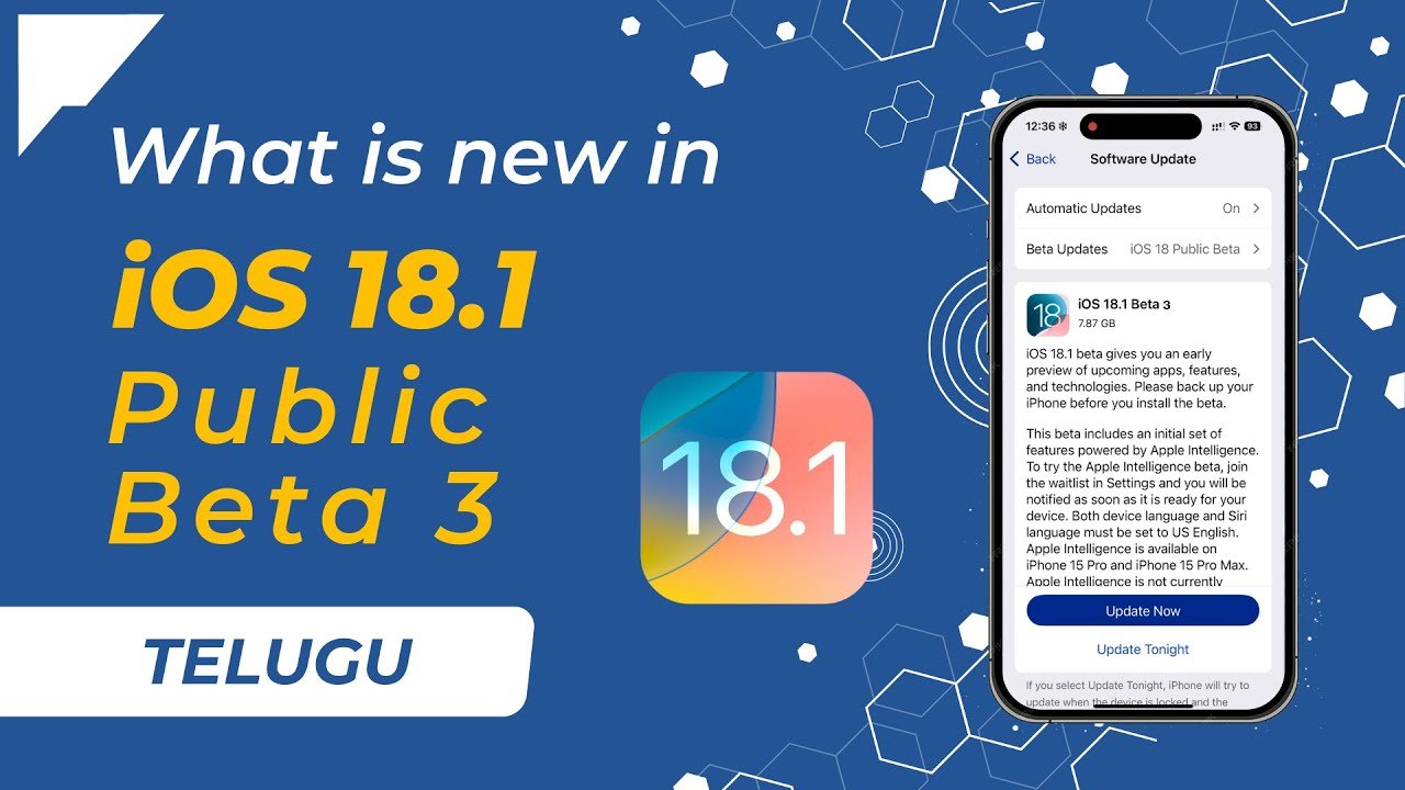 What is New in iOS 18.1 Public Beta 3